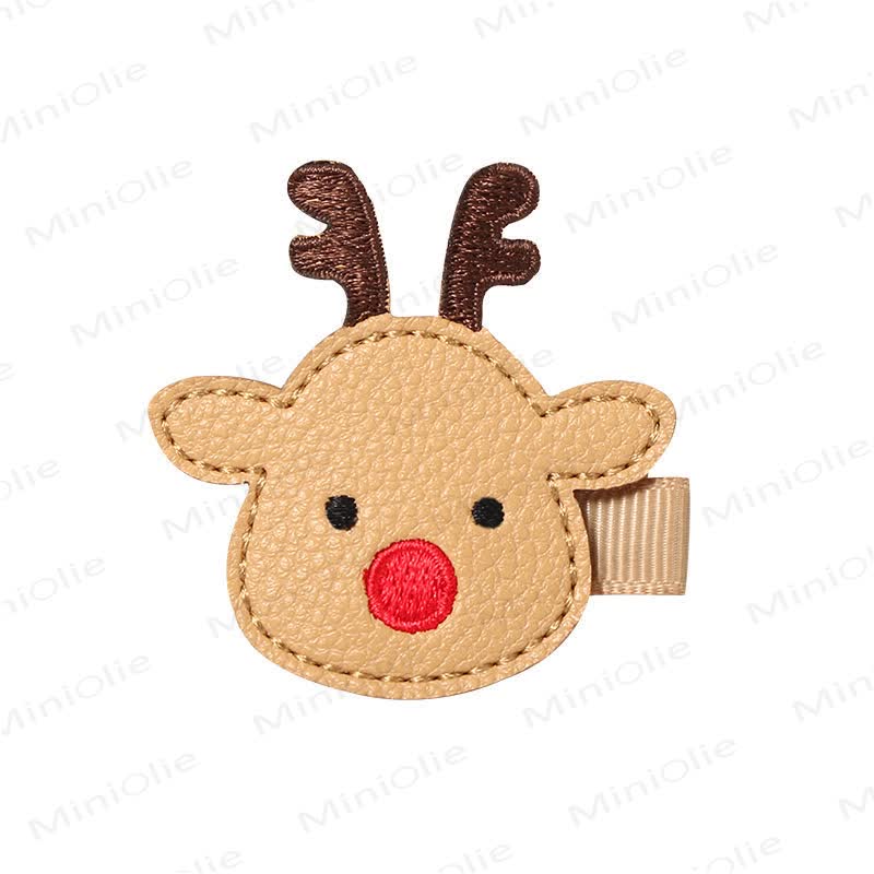 Baby Christmas Cute Hair Clip - Elk - image 5