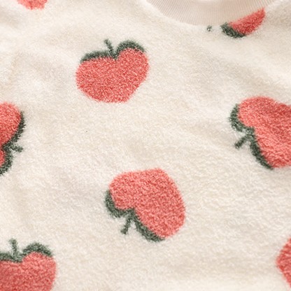 Toddler Strawberry Fleece Pajamas 2-piece Set - image 8
