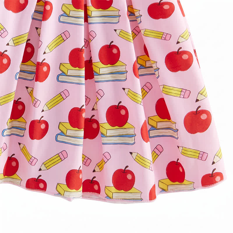 Toddler Girl Apple Patch Sleeveless Top and Skirt 2-piece Set - image 5
