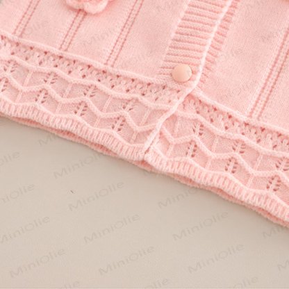 Baby Toddler Girl Flower Bow 3-piece Set - image 8