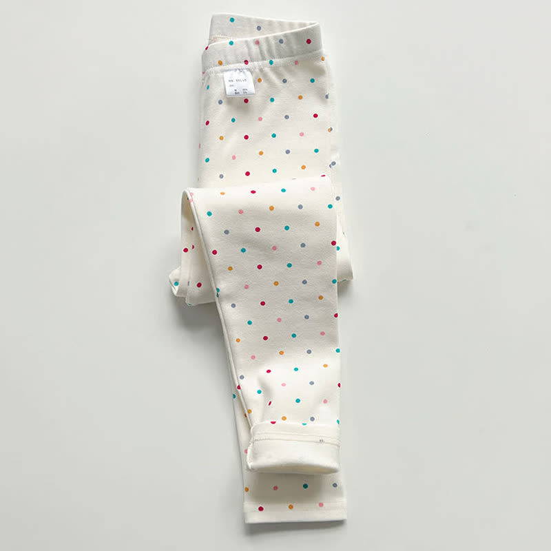 Toddler Kid Girl Leggings - Multicolor Dot - 14Y - image 2