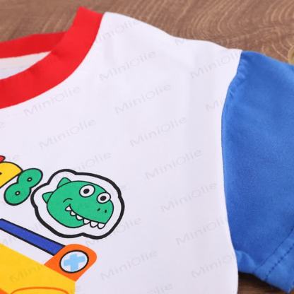 Toddler Boys Excavator Print Tee and Shorts 2-Piece Set - image 6