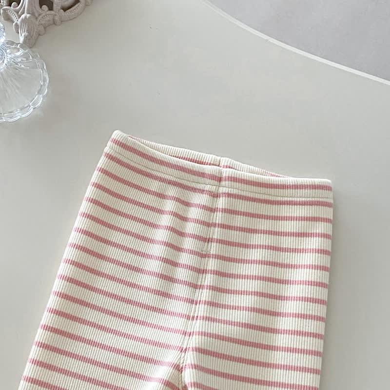 Baby Girl Mermaid Flower Quilted Pink Sweatshirt/Stripe Leggings - image 11