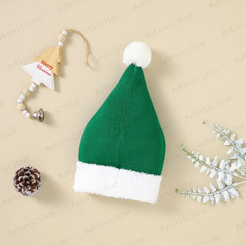 Baby Christmas Pompom Beanie - Green - 2-3T - image 7