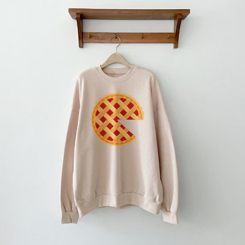 Family Pizza Beige Sweatshirt - Beige - Adult Sweatshirt: XL - image 3