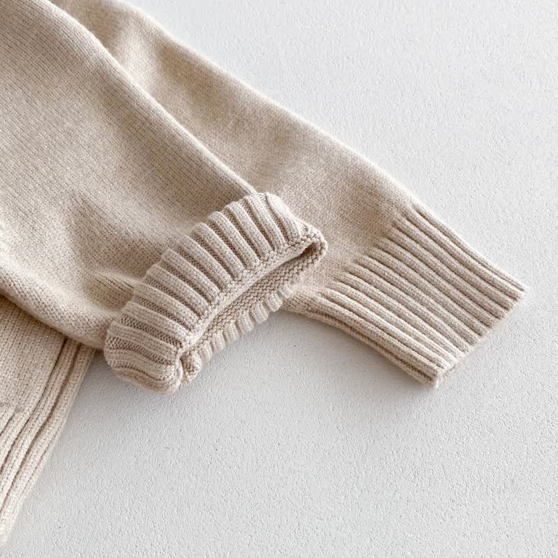Kid Knitted Solid Color Sweater - image 10