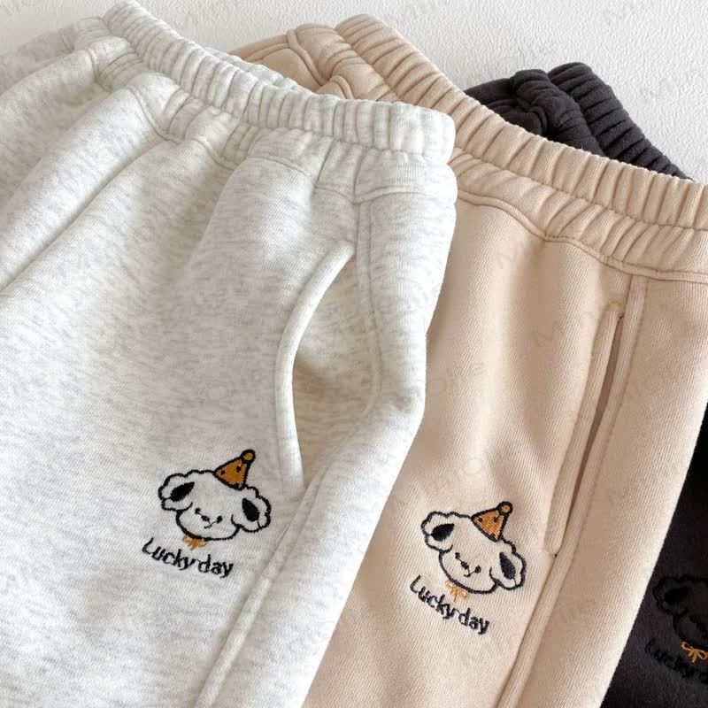 LUCKY DAY Baby Dog Fleece Lined Jogger Pants - image 9