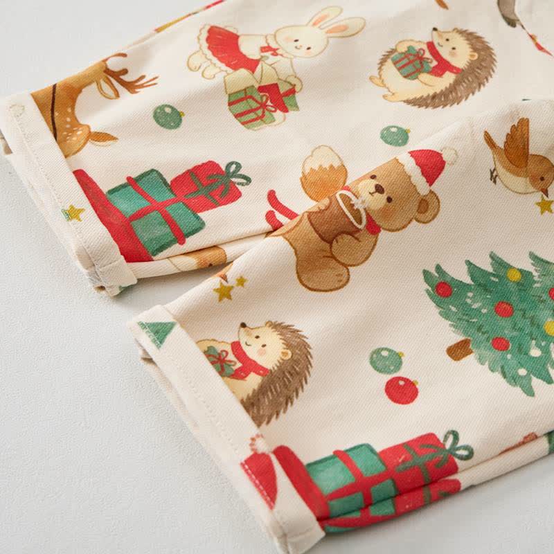 Baby Toddler Christmas Print Pocket Overalls - image 7