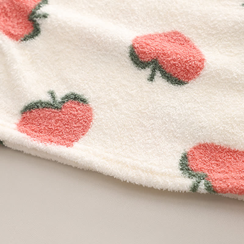 Toddler Strawberry Fleece Pajamas 2-piece Set - image 7