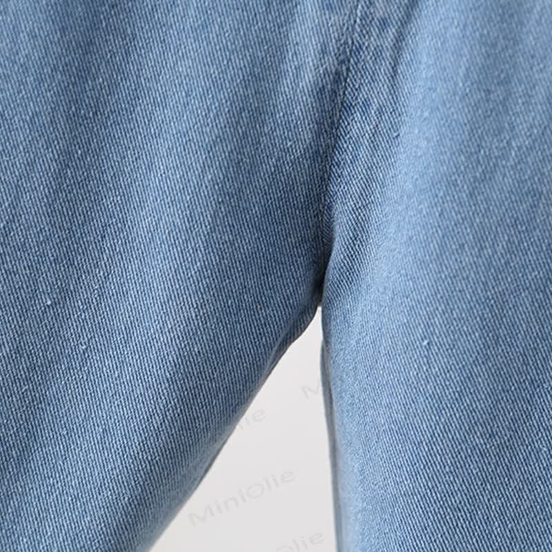 Toddler Embroidered Flower Pocket Denim Overalls - image 12