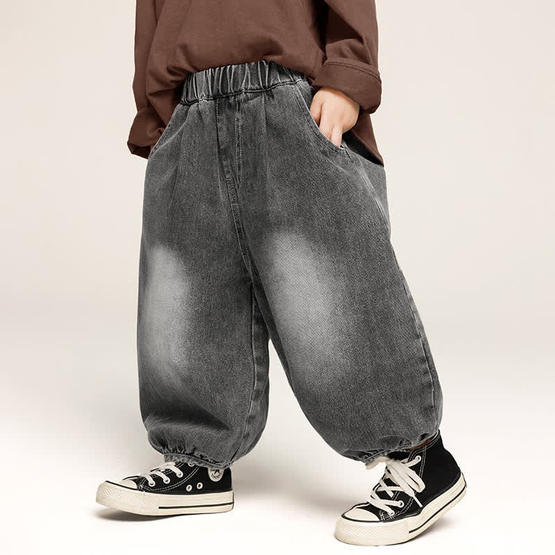 Toddler Simple Denim Jogger Pants - image 11