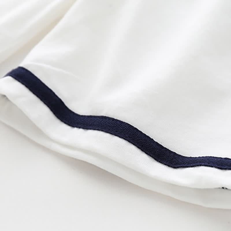 Toddler Baby Classic Nautical Sailor Collar Top and Shorts 2-piece Set - image 13