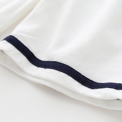 Toddler Baby Classic Nautical Sailor Collar Top and Shorts 2-piece Set - image 13