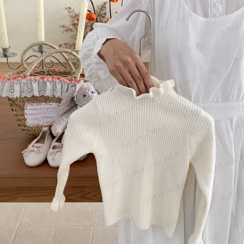 Toddler Girl Apple Denim Fleece Sleeveless Dress/White Top - White Top - 5-7T - image 7