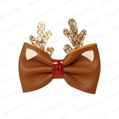 Baby Christmas Cute Hair Clip - Elk Bow - image 9