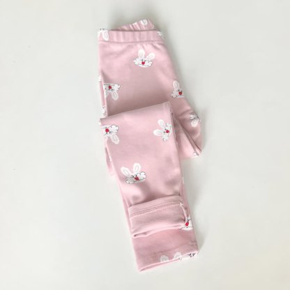 Toddler Kid Girl Leggings - Pink Bunny - 14Y - image 7