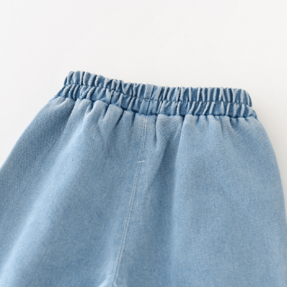 Baby Denim Embroidered Vehicle Pants - image 6