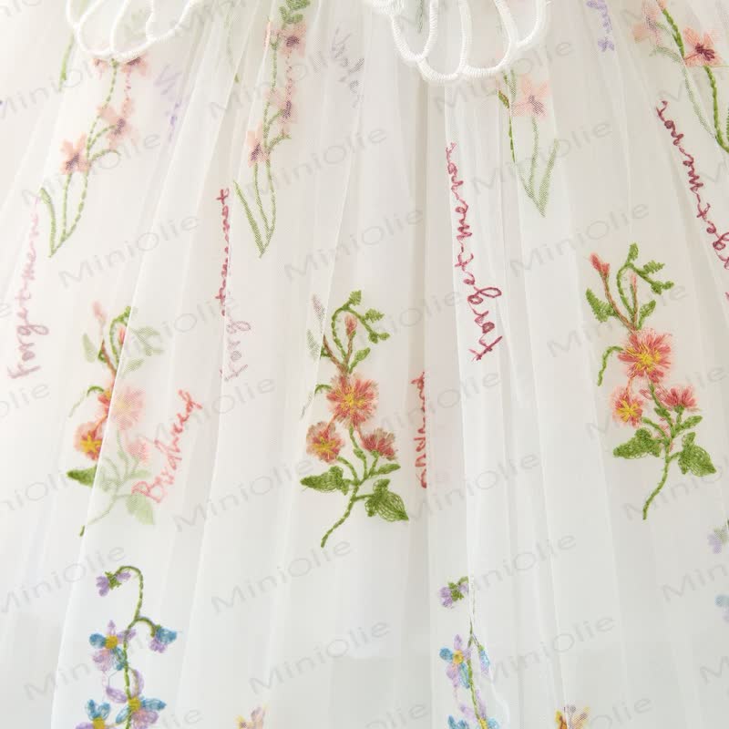 Baby Toddler Girl Butterfly Flower Mesh Dress - image 12
