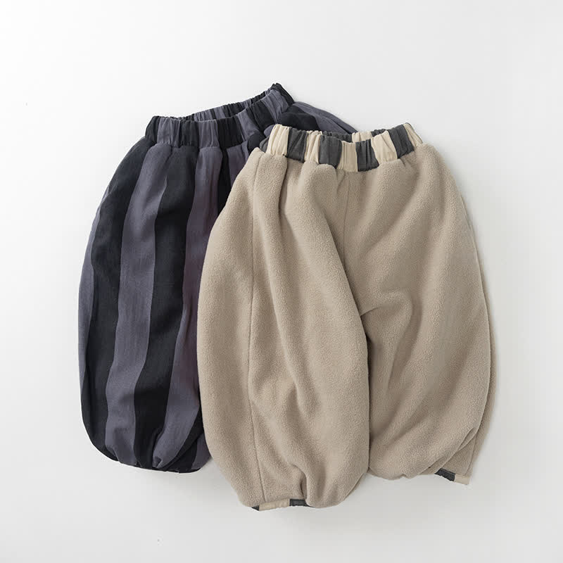 Baby Toddler Stripe Fleece Lined Pants - image 4