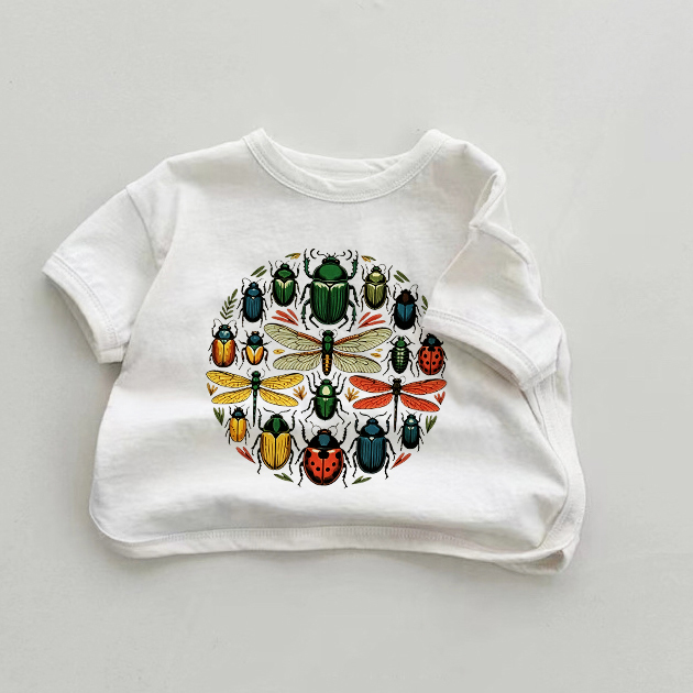 Baby Insect Print White T-shirt - White - 18-24M - image 1