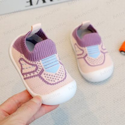 Baby Anti-slip Breathable Mesh Shoes - Purple - 10.5C - image 13