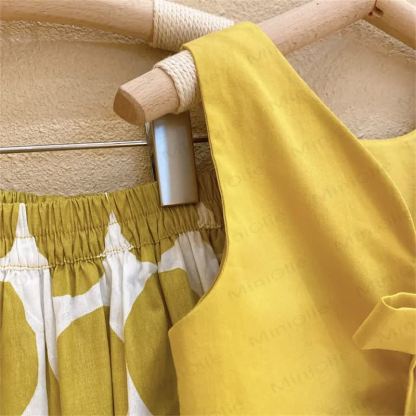 Toddler 2-Piece Yellow Dots Set with Hat - image 8