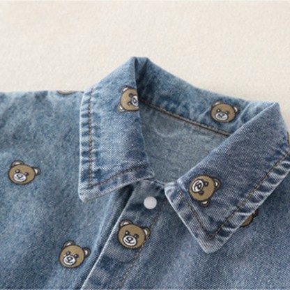 Baby Bear Polo Denim Romper - image 5