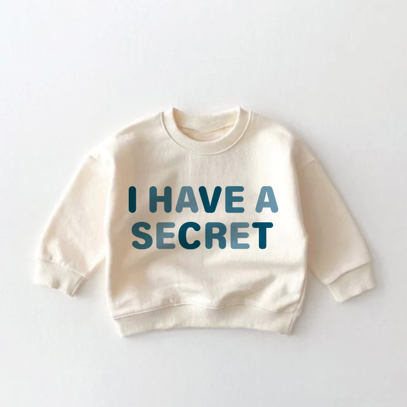 I HAVE A SECRET I'M GOING TO BE A BIG BROTHER Baby Toddler Sweatshirt - Cream - 3-5T - image 1