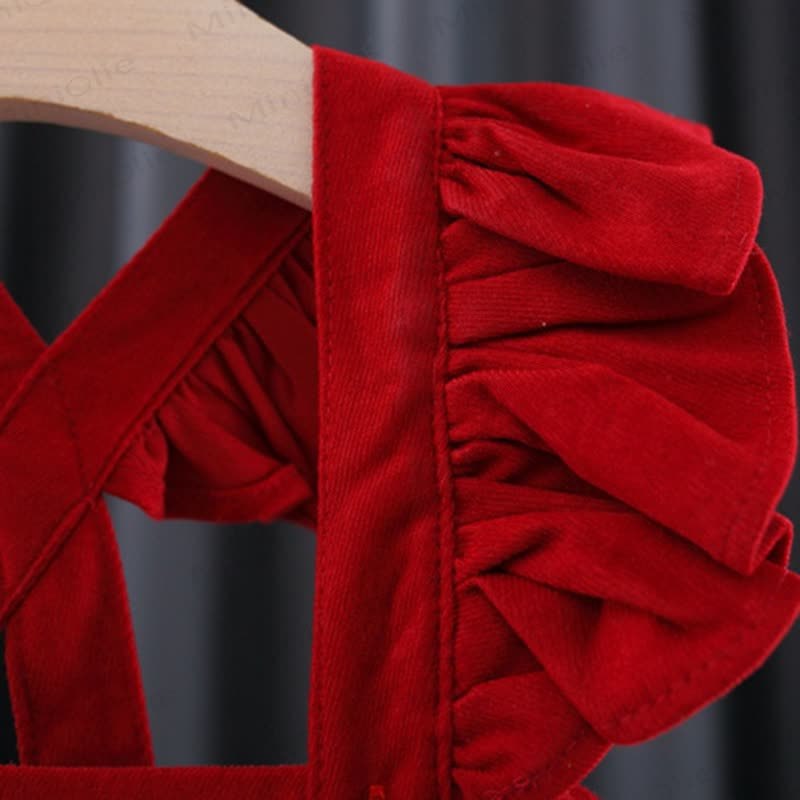 Baby Toddler Girl Bow Flying Sleeves Dress - image 13