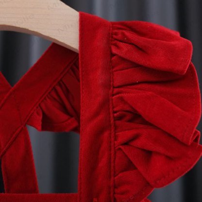 Baby Toddler Girl Bow Flying Sleeves Dress - image 13