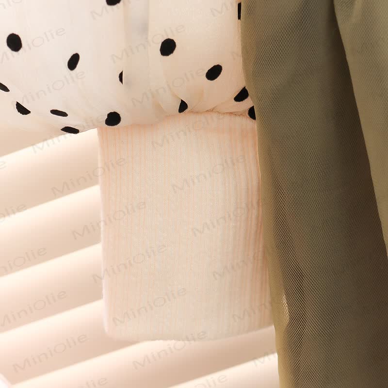 Baby Toddler Girl Mesh Flower Dot Dress - image 8