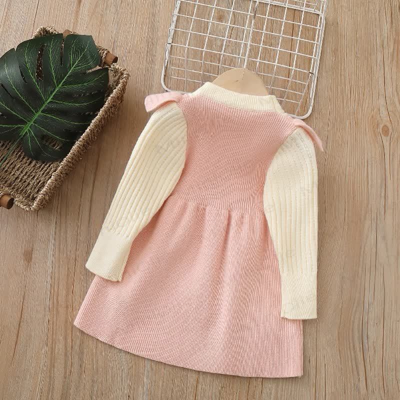 Toddler Girl Bows Knitted Dress - image 10