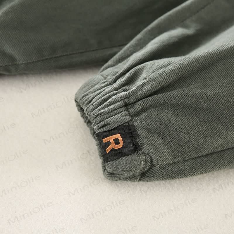 Toddler Boy Pure Color Simple Pants - image 12