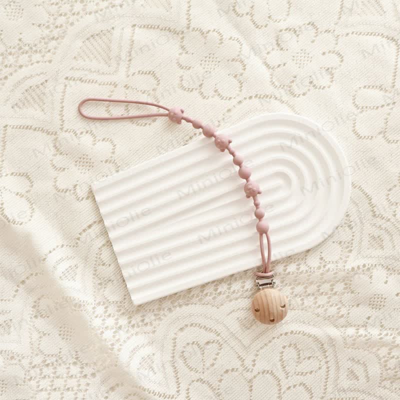 Baby Silicone Bear Pacifier Clip - Light Purple - 0-24M - image 9