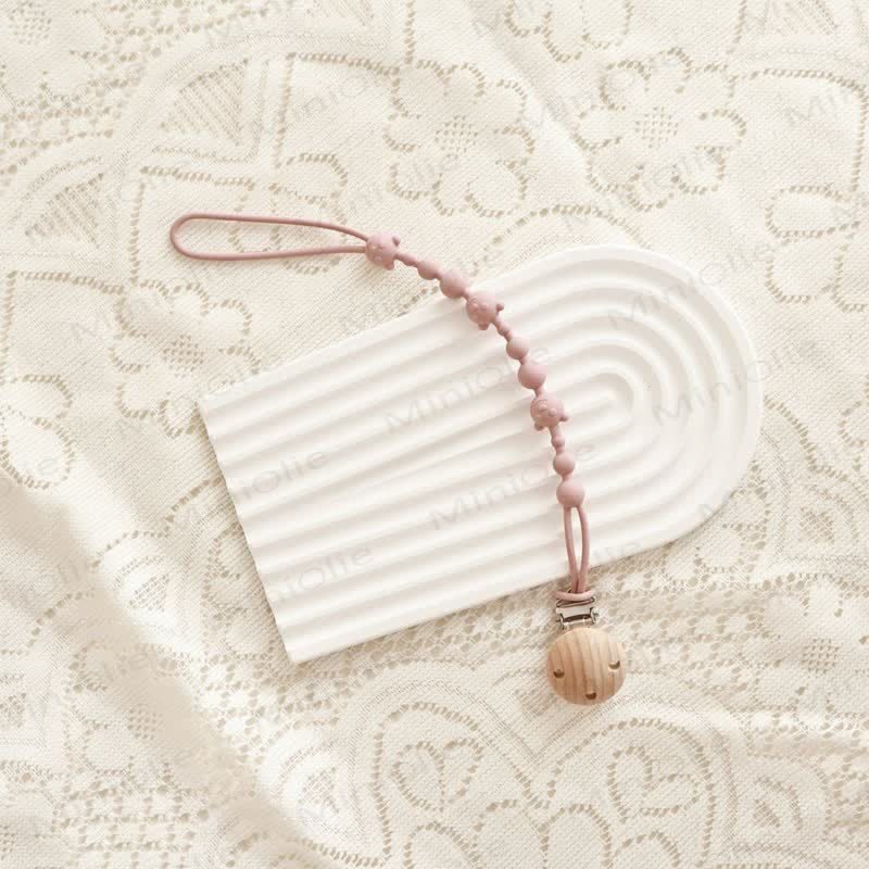 Baby Silicone Bear Pacifier Clip - Light Purple - 0-24M - image 9