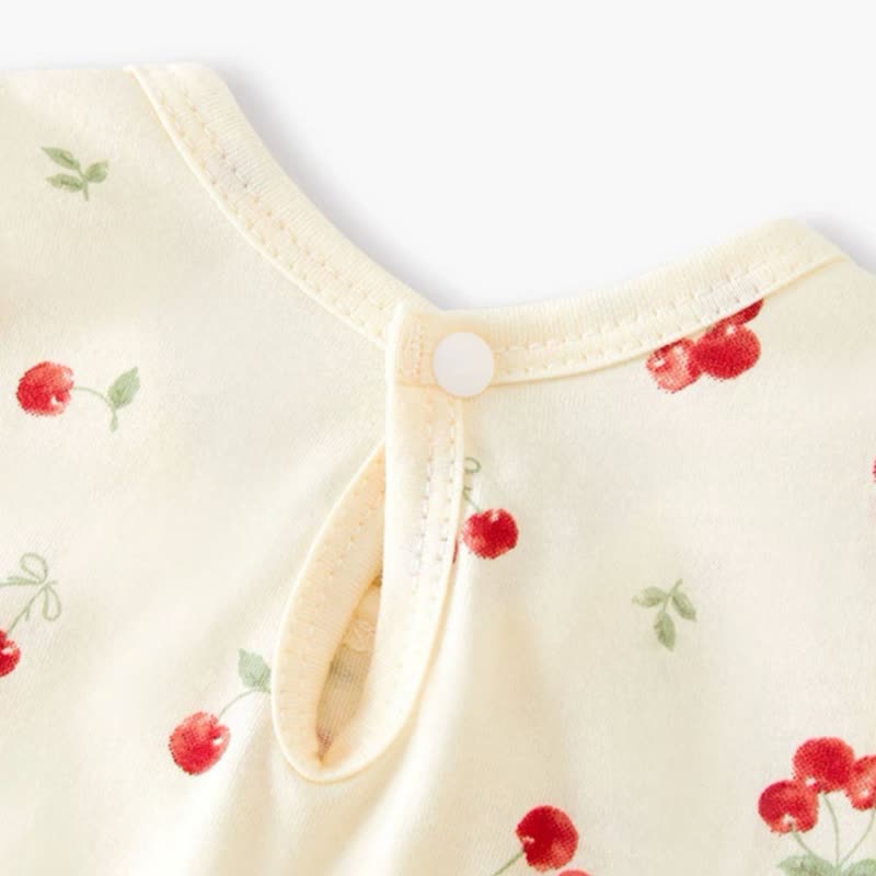 Toddler Baby Girl Beige Flutter Sleeve Dress - image 5