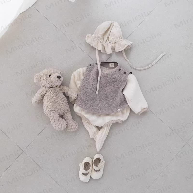 Baby Rainbow Ribbed Fleece Lined Bodysuit - image 11