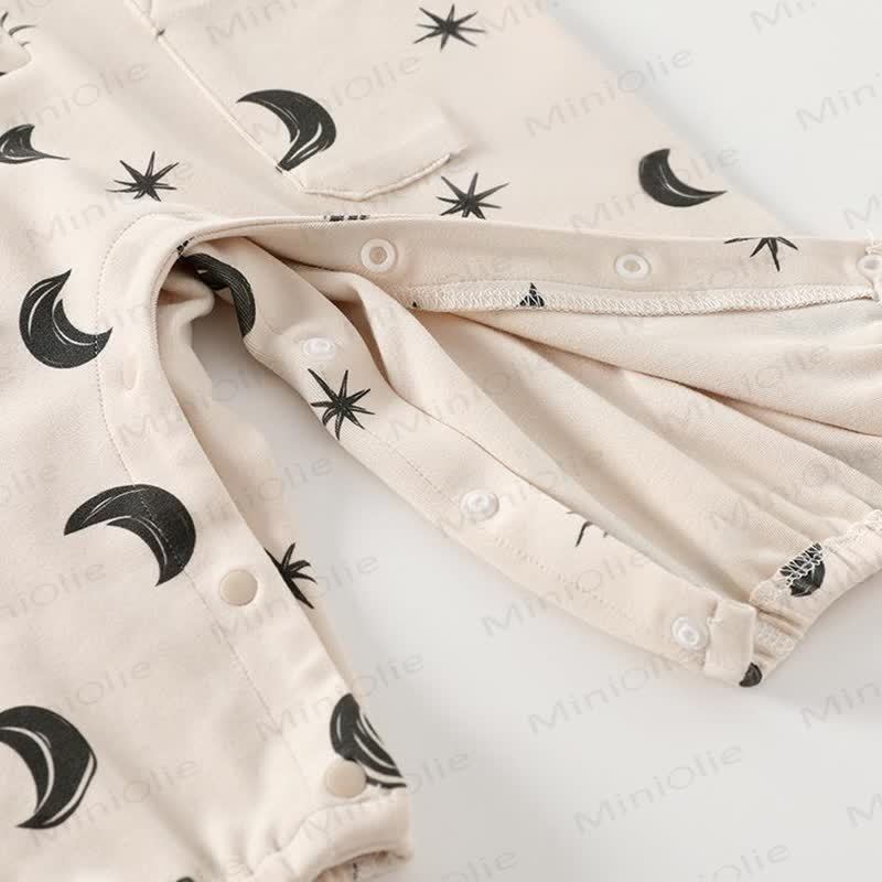 Baby Moon Dots Pajamas Romper - image 12