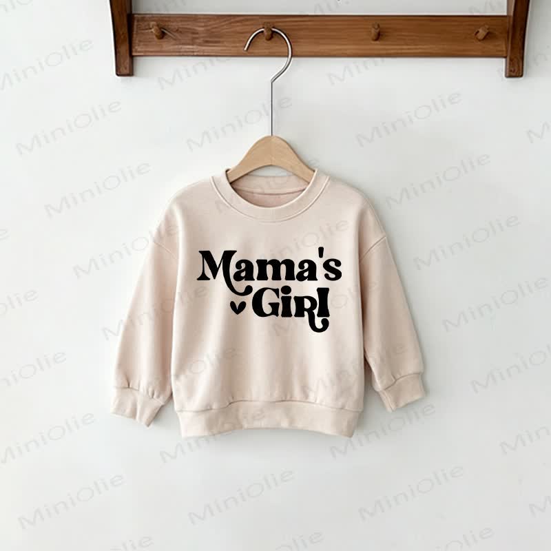MAMA/MAMA'S GIRL Mommy and Me Beige Sweatshirt - Beige - Baby Sweatshirt: 2-3T - image 3