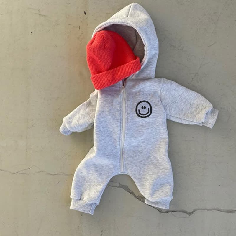 Baby Smiley Loose Hooded Romper - image 3