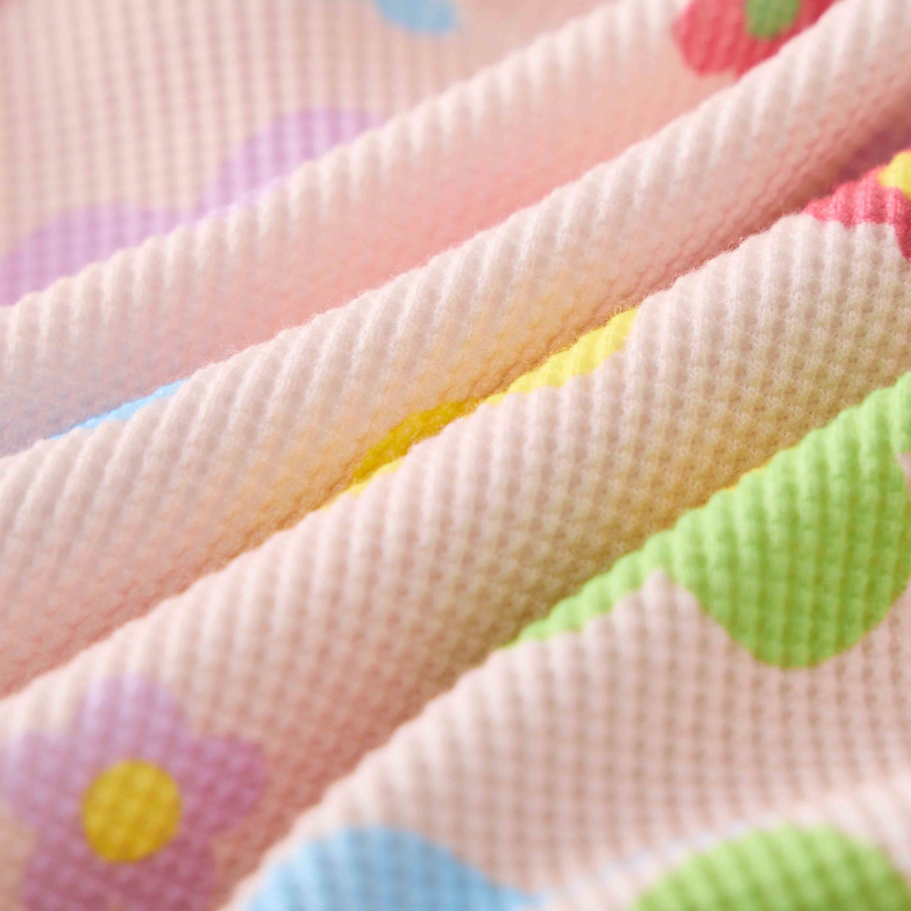 Baby Waffle Dopamine Flowers Sweatshirt 2-piece Set - image 5