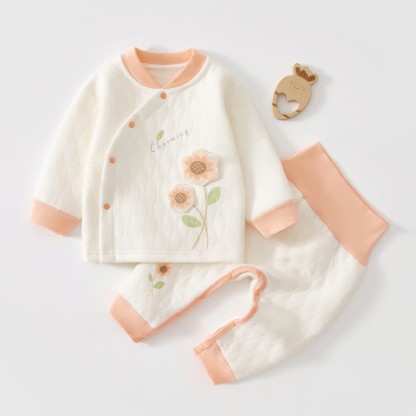 CHARMING Baby 2-Piece Flower Quilted Set - Pink - 18-24M - image 13