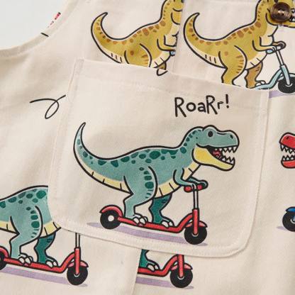 Baby Toddler Dino Print Overalls  - image 5