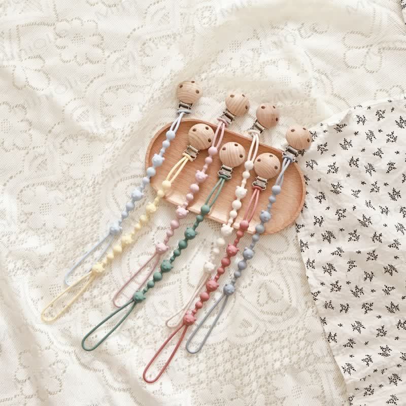 Baby Silicone Bear Pacifier Clip - image 3