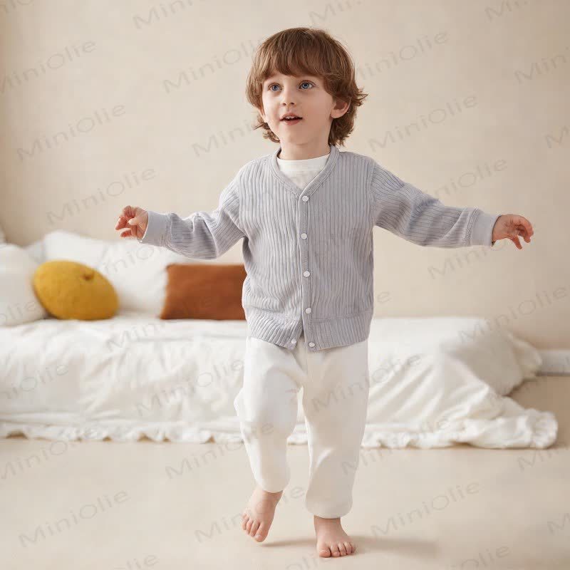 Baby Soft Ribbed Button Cardigan Sweater - image 8