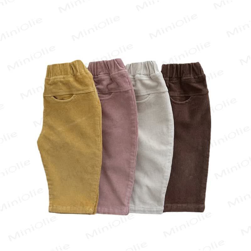Baby Toddler Girl Cord Solid Color Pants - image 3