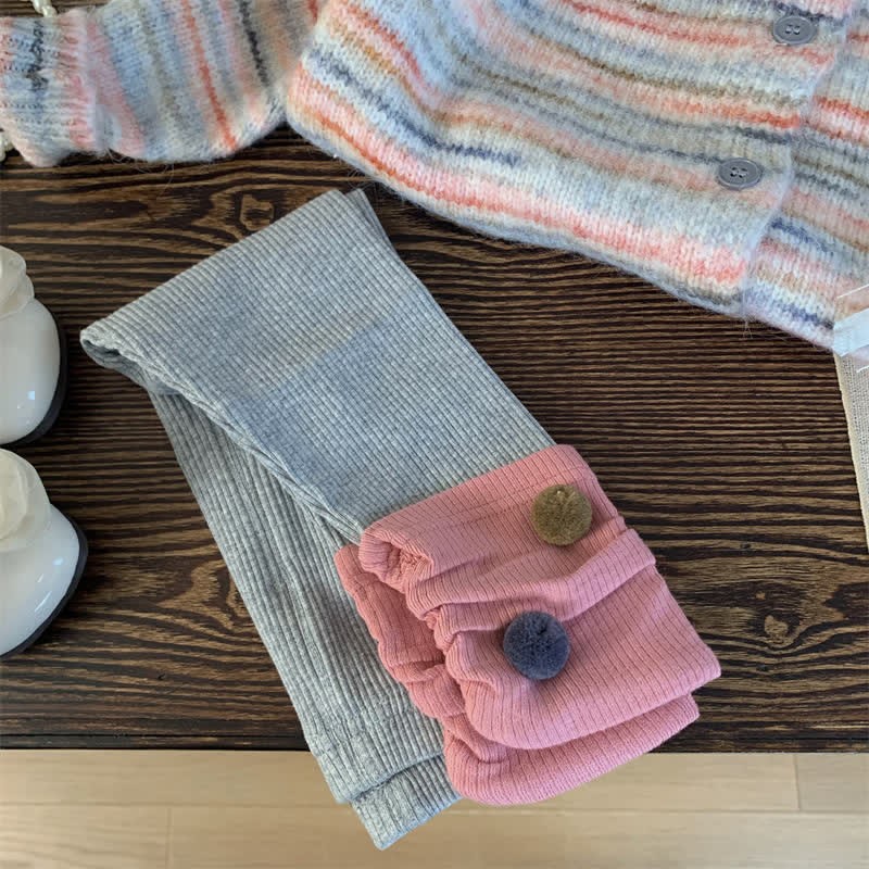 Toddler Kid Multicolor Sweater/Leggings - Grey Pants - 12Y - image 2