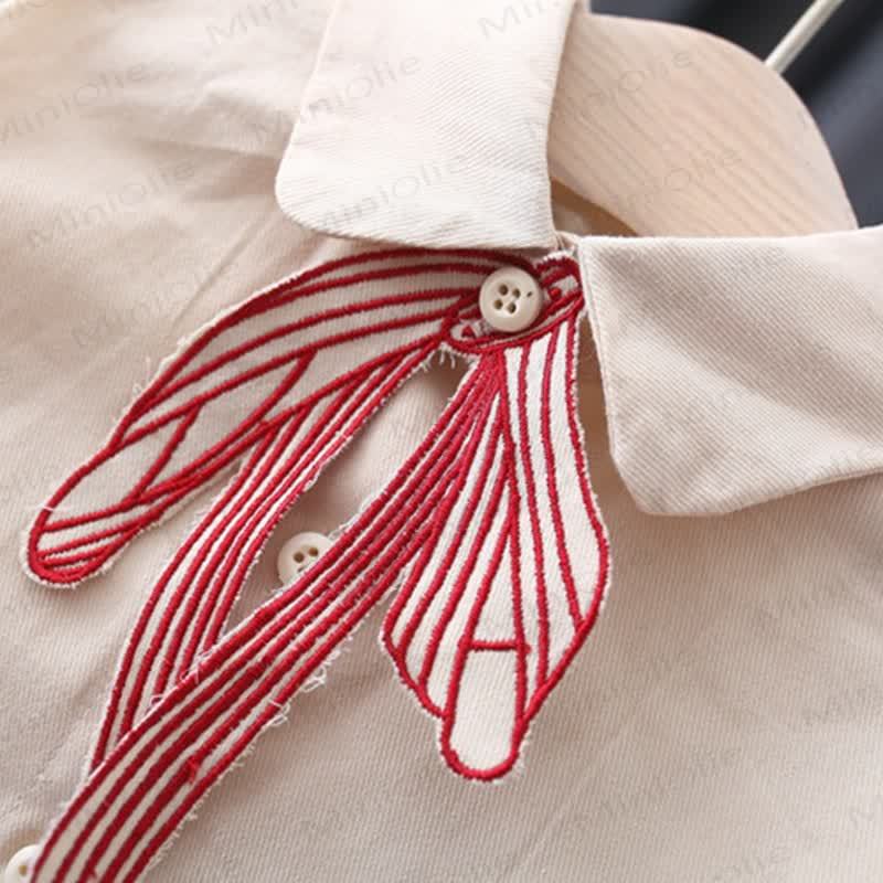 Baby Toddler Girl Bow Flying Sleeves Dress - image 18