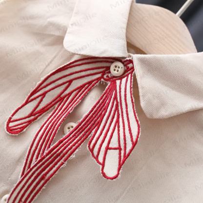 Baby Toddler Girl Bow Flying Sleeves Dress - image 18