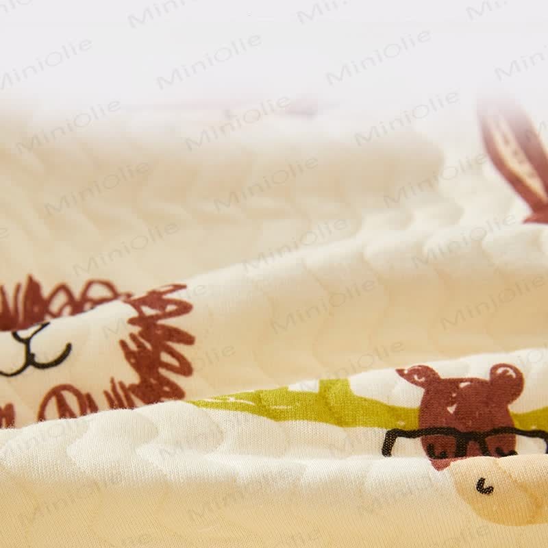 Baby Cartoon Animals Quilted Romper - image 5